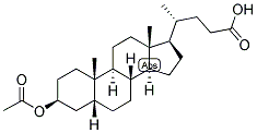 5-BETA-CHOLANIC ACID-3-BETA-OL ACETATE Struktur