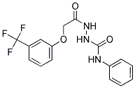 N-((PHENYLAMINO)CARBONYLAMINO)-2-(3-(TRIFLUOROMETHYL)PHENOXY)ETHANAMIDE Struktur