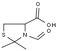 3-FORMYL-2,2-DIMETHYL-1,3-THIAZOLIDINE-4-CARBOXYLIC ACID Struktur