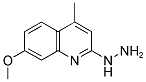 2-HYDRAZINO-7-METHOXY-4-METHYLQUINOLINE Struktur