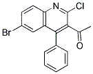 1-(6-BROMO-2-CHLORO-4-PHENYLQUINOLIN-3-YL)ETHANONE Struktur