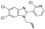 5,6-DICHLORO-2-(2-CHLORO-3-PYRIDINYL)-1-(2-PROPYNYL)-1H-1,3-BENZIMIDAZOLE Struktur