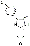 2-(4-CHLOROPHENYL)-1,2,4-TRIAZASPIRO[4.5]DECANE-3,8-DIONE Struktur