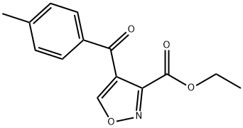 ETHYL 4-(4-METHYLBENZOYL)-3-ISOXAZOLECARBOXYLATE Struktur