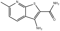 3-AMINO-6-METHYLTHIENO[2,3-B]PYRIDINE-2-CARBOXAMIDE Struktur