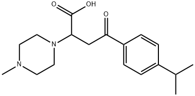 4-(4-ISOPROPYLPHENYL)-2-(4-METHYLPIPERAZINO)-4-OXOBUTANOIC ACID Struktur