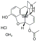 6-ACETYLMORPHINE HYDROCHLORIDE-HYDRATE Struktur