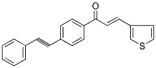 1-[4-(2-PHENYLETH-1-YNYL)PHENYL]-3-(3-THIENYL)PROP-2-EN-1-ONE Struktur