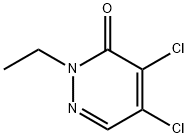 4,5-DICHLORO-2-ETHYL-3(2H)-PYRIDAZINONE Struktur