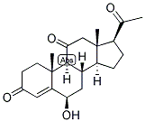 4-PREGNEN-6-BETA-OL-3,11,20-TRIONE Struktur