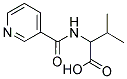 3-METHYL-2-[(PYRIDIN-3-YLCARBONYL)AMINO]BUTANOIC ACID Struktur