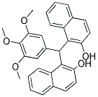 1-[(2-HYDROXY-1-NAPHTHYL)(3,4,5-TRIMETHOXYPHENYL)METHYL]-2-NAPHTHOL Struktur