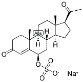 4-PREGNEN-6-BETA-OL-3,20-DIONE SULPHATE SODIUM SALT Struktur