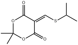 5-[(ISOPROPYLSULFANYL)METHYLENE]-2,2-DIMETHYL-1,3-DIOXANE-4,6-DIONE Struktur