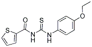 N-(((4-ETHOXYPHENYL)AMINO)THIOXOMETHYL)-2-THIENYLFORMAMIDE Struktur