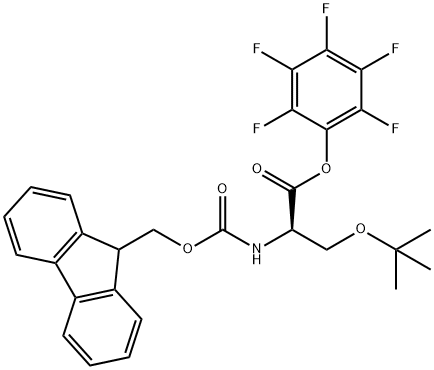 FMOC-D-SER(TBU)-OPFP Struktur