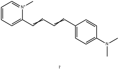 2-(4-[4-(DIMETHYLAMINO)PHENYL]-1,3-BUTADIENYL)-1-METHYLPYRIDINIUM IODIDE Struktur