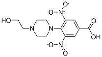 4-[1-(2-HYDROXYETHYL)PIPERAZINO]-3,5-DINITROBENZOIC ACID Struktur