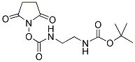 TERT-BUTYL N-SUCCINIMIDYL N,N'-ETHYLENEDICARBAMATE Struktur