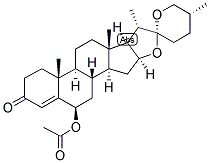 4,25R-SPIROSTEN-6BETA-OL-3-ONE 6-ACETATE Struktur