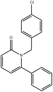 1-(4-CHLOROBENZYL)-6-PHENYL-2(1H)-PYRIDINONE Struktur