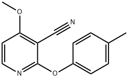 4-METHOXY-2-(4-METHYLPHENOXY)NICOTINONITRILE Struktur