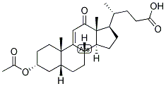 9(11), (5-BETA)-CHOLENIC ACID-3-ALPHA-OL-12-ONE ACETATE Struktur