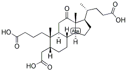 5BETA-CHOLANIC ACID-3,4-SECO-3,4-DICARBOXYLIC ACID-12-ONE Struktur