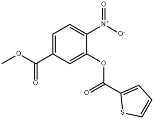 5-(METHOXYCARBONYL)-2-NITROPHENYL 2-THIOPHENECARBOXYLATE Struktur