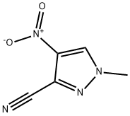 1-METHYL-4-NITRO-1H-PYRAZOLE-3-CARBONITRILE Struktur