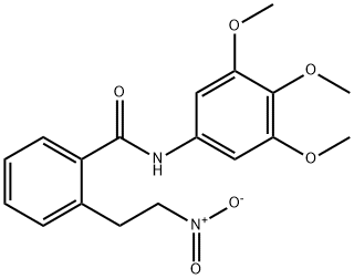 2-(2-NITROETHYL)-N-(3,4,5-TRIMETHOXYPHENYL)BENZENECARBOXAMIDE Struktur