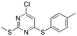 4-CHLORO-6-[(4-METHYLPHENYL)SULFANYL]-2-(METHYLSULFANYL)PYRIMIDINE Struktur