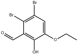 2,3-DIBROMO-5-ETHOXY-6-HYDROXYBENZALDEHYDE Struktur