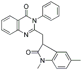 2-((1,5-DIMETHYL-2-OXOINDOLIN-3-YL)METHYL)-3-PHENYLQUINAZOLIN-4(3H)-ONE Struktur