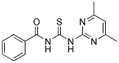 1-(4,6-DIMETHYLPYRIMIDIN-2-YL)-3-BENZOYLTHIOUREA Struktur