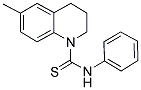 (6-METHYL(1,2,3,4-TETRAHYDROQUINOLYL))(PHENYLAMINO)METHANE-1-THIONE Struktur