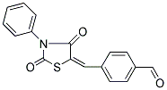 4-[(2,4-DIOXO-3-PHENYL-1,3-THIAZOLIDIN-5-YLIDENE)METHYL]BENZALDEHYDE Struktur