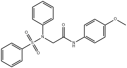 N-(4-METHOXYPHENYL)-2-[(PHENYLSULFONYL)ANILINO]ACETAMIDE Struktur