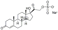 4-PREGNEN-17,21-DIOL-3,20-DIONE SULPHATE, SODIUM SALT Struktur