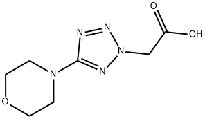 2-[5-(4-MORPHOLINO)-2H-TETRAZOL-2-YL]ACETIC ACID Struktur