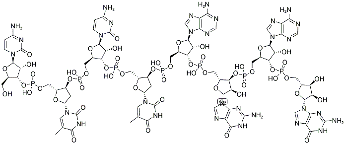 CTCTAGAG, 5'-NON-PHOSPHORYLATED Struktur