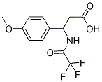 3-(4-METHOXY-PHENYL)-3-(2,2,2-TRIFLUORO-ACETYLAMINO)-PROPIONIC ACID Struktur