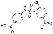 4-(2-CHLORO-5-NITRO-BENZENESULFONYLAMINO)-BENZOIC ACID Struktur