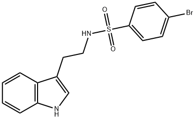 ((4-BROMOPHENYL)SULFONYL)(2-INDOL-3-YLETHYL)AMINE Struktur