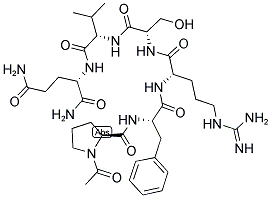 AC-PRO-PHE-ARG-SER-VAL-GLN-NH2 Struktur