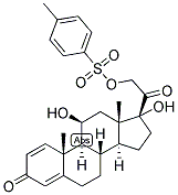 1,4-PREGNADIEN-11-BETA, 17,21-TRIOL-3,20-DIONE 21-METHANESULPHONATE Struktur