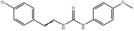 N-(4-CHLOROSTYRYL)-N'-(4-METHOXYPHENYL)UREA Struktur