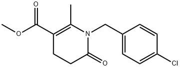 METHYL 1-(4-CHLOROBENZYL)-2-METHYL-6-OXO-1,4,5,6-TETRAHYDRO-3-PYRIDINECARBOXYLATE Struktur