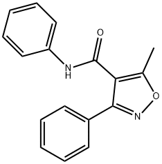 5-METHYL-N,3-DIPHENYL-4-ISOXAZOLECARBOXAMIDE Struktur