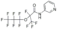 2,3,3,3-TETRAFLUORO-2-(1,1,2,2,3,3,3-HEPTAFLUOROPROPOXY)-N-PYRIDIN-3-YLPROPANAMIDE Struktur